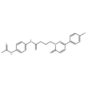 N-(4-acetamidophenyl)-4-(3-(4-chlorophenyl)-6-oxopyridazin-1(6H)-yl)butanamide Structure