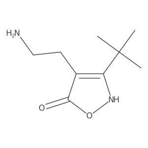 4-(2-Aminoethyl)-3-tert-butylisoxazol-5(2H)-one结构式