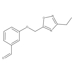 3-[(3-Ethyl-1,2,4-oxadiazol-5-yl)methoxy]benzaldehyde结构式