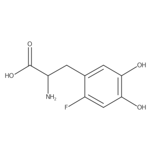 (2R)-2-amino-3-(2-fluoro-4,5-dihydroxyphenyl)propanoic acid Structure