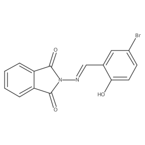 2-((5-Bromo-2-hydroxybenzylidene)amino)isoindoline-1,3-dione Structure