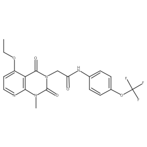 2-(5-ethoxy-1-methyl-2,4-dioxo-1,2-dihydropyrido[2,3-d]pyrimidin-3(4H)-yl)-N-(4-(trifluoromethoxy)phenyl)acetamide Structure