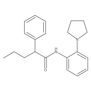 2-Phenyl-N-[2-(pyrrolidin-1-YL)phenyl]pentanamide结构式