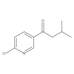 1-(6-Chloropyridin-3-yl)-3-methylbutan-1-one Structure