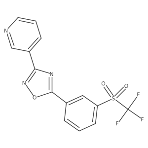 3-(Pyridin-3-yl)-5-(3-(trifluoromethylsulfonyl)phenyl)-1,2,4-oxadiazole Structure