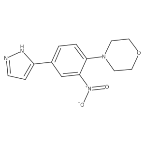 4-[2-nitro-4-(1H-pyrazol-5-yl)phenyl]morpholine Structure