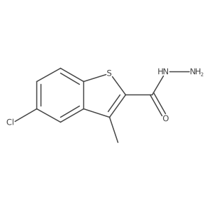 5-Chloro-3-methyl-1-benzothiophene-2-carboxylic acid hydrazide Structure