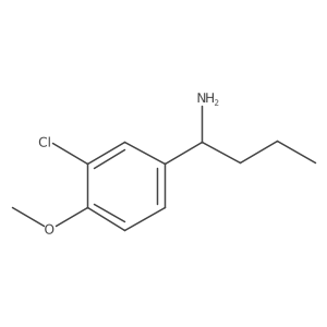 1-(3-Chloro-4-methoxyphenyl)butan-1-amine Structure