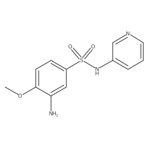 3-amino-4-methoxy-N-(pyridin-3-yl)benzene-1-sulfonamide结构式
