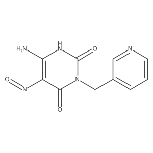 6-Amino-5-nitroso-3-(3-pyridinylmethyl)-2,4(1h,3h)-pyrimidinedione结构式