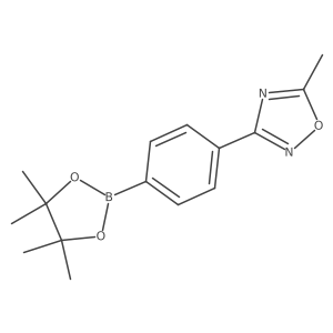 5-Methyl-3-[4-(4,4,5,5-tetramethyl-1,3,2-dioxaborolan-2-yl)phenyl]-1,2,4-oxadiazole Structure