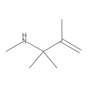 (2,3-Dimethylbut-3-en-2-yl)(methyl)amine结构式