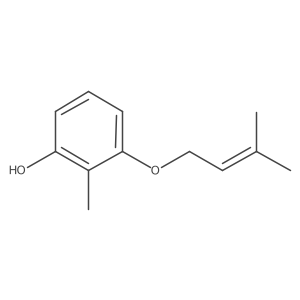 2-Methyl-3-[(3-methyl-2-buten-1-yl)oxy]phenol Structure