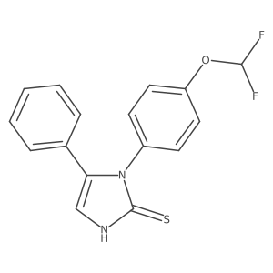 1-(4-(difluoromethoxy)phenyl)-5-phenyl-1H-imidazole-2(3H)-thione Structure
