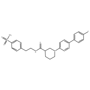 1-(6-(4-fluorophenyl)pyridazin-3-yl)-N-(4-sulfamoylphenethyl)piperidine-3-carboxamide结构式