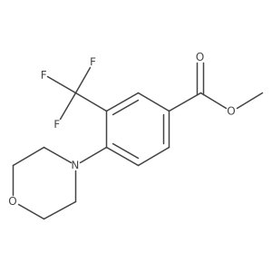 Methyl 4-morpholino-3-(trifluoromethyl)benzoate结构式