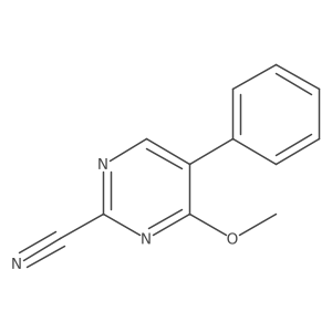 4-Methoxy-5-phenyl-2-pyrimidinecarbonitrile Structure