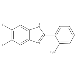 2-(5,6-difluoro-1H-1,3-benzodiazol-2-yl)aniline结构式
