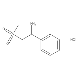 2-Methanesulfonyl-1-phenylethan-1-amine hydrochloride结构式