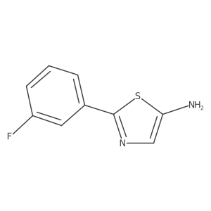 2-(3-Fluorophenyl)thiazol-5-amine结构式
