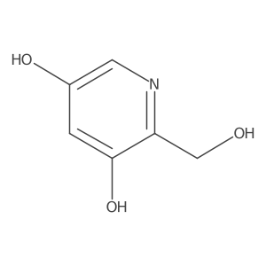 2-(Hydroxymethyl)pyridine-3,5-diol结构式