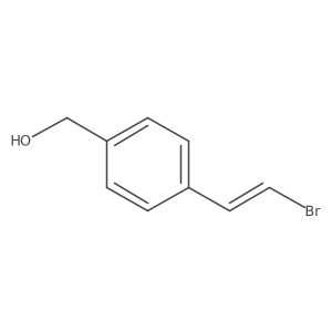 [4-(2-Bromoethenyl)phenyl]methanol结构式
