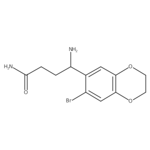 I(3)-Amino-7-bromo-2,3-dihydro-1,4-benzodioxin-6-butanamide结构式