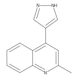 Cc1cc(-c2cn[nH]c2)c2ccccc2n1结构式