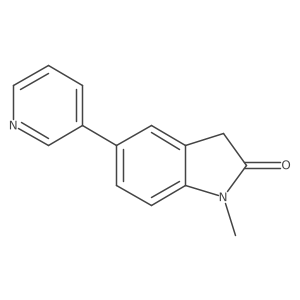 1-Methyl-5-(pyridin-3-yl)indolin-2-one结构式