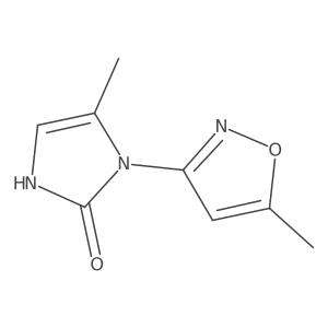 5-methyl-1-(5-methyl-1,2-oxazol-3-yl)-2,3-dihydro-1H-imidazol-2-one Structure