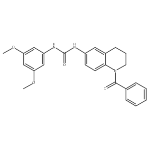 1-(1-Benzoyl-1,2,3,4-tetrahydroquinolin-6-yl)-3-(3,5-dimethoxyphenyl)urea Structure