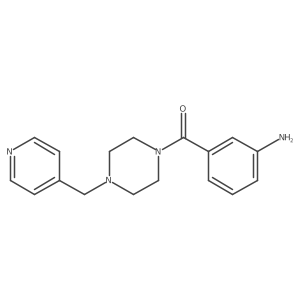 (3-Aminophenyl)[4-(4-pyridinylmethyl)-1-piperazinyl]methanone结构式