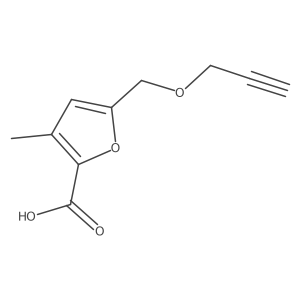 3-Methyl-5-[(2-propyn-1-yloxy)methyl]-2-furancarboxylic acid结构式