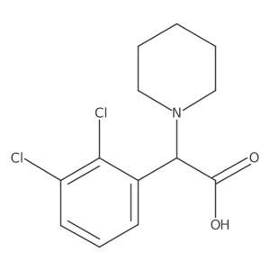 2-(2,3-Dichlorophenyl)-2-(piperidin-1-yl)acetic acid Structure