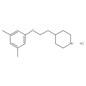 4-[2-(3,5-Dimethylphenoxy)ethyl]piperidine hydrochloride结构式