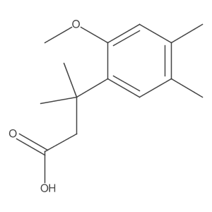 3-(2-Methoxy-4,5-dimethylphenyl)-3-methylbutanoic acid Structure