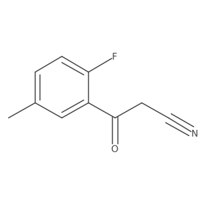 3-(2-Fluoro-5-methylphenyl)-3-oxopropanenitrile Structure
