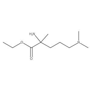 Ethyl 2-amino-5-(dimethylamino)-2-methylpentanoate结构式