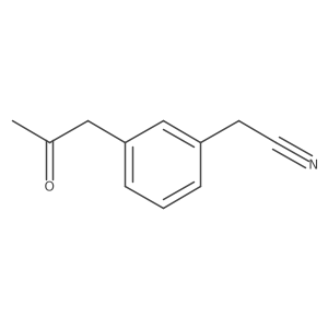[3-(2-Oxopropyl)phenyl]acetonitrile Structure