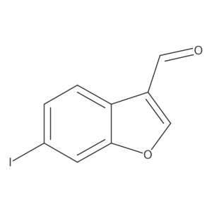 6-Iodobenzofuran-3-carbaldehyde结构式