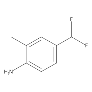 4-(Difluoromethyl)-2-methylaniline结构式