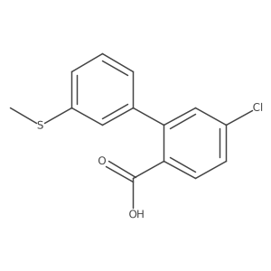 4-Chloro-2-(3-methylthiophenyl)benzoic acid Structure
