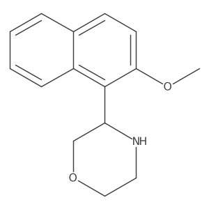 3-(2-Methoxynaphthalen-1-yl)morpholine Structure