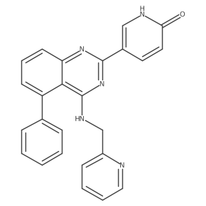 5-[5-phenyl-4-(pyridin-2-ylmethylamino)quinazolin-2-yl]-1H-pyridin-2-one Structure