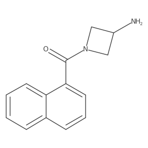1-(Naphthalene-1-carbonyl)azetidin-3-amine结构式