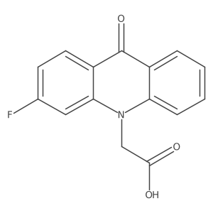 10(9H)-Acridinacetic acid, 3-fluoro-9-oxo- Structure