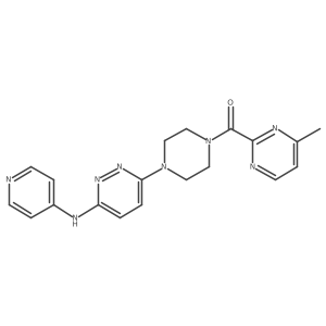 (4-Methylpyrimidin-2-yl)(4-(6-(pyridin-4-ylamino)pyridazin-3-yl)piperazin-1-yl)methanone结构式