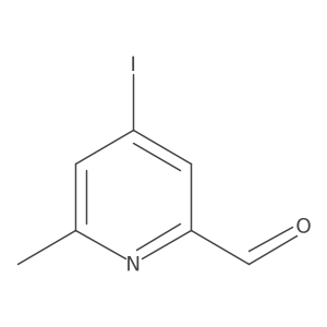 4-Iodo-6-methylpyridine-2-carbaldehyde Structure