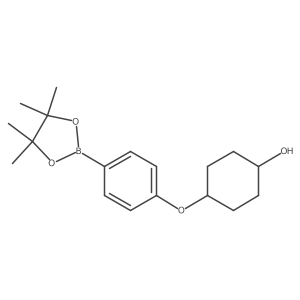 4-[4-(4,4,5,5-Tetramethyl-1,3,2-dioxaborolan-2-yl)phenoxy]cyclohexanol Structure