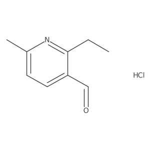 2-Ethyl-6-methylnicotinaldehyde hydrochloride Structure